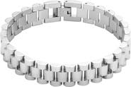Adornia Men's Silver Plated Link Bracelet