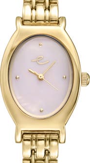 Ettika Classic Oval Dial Two-Tone Bracelet Watch