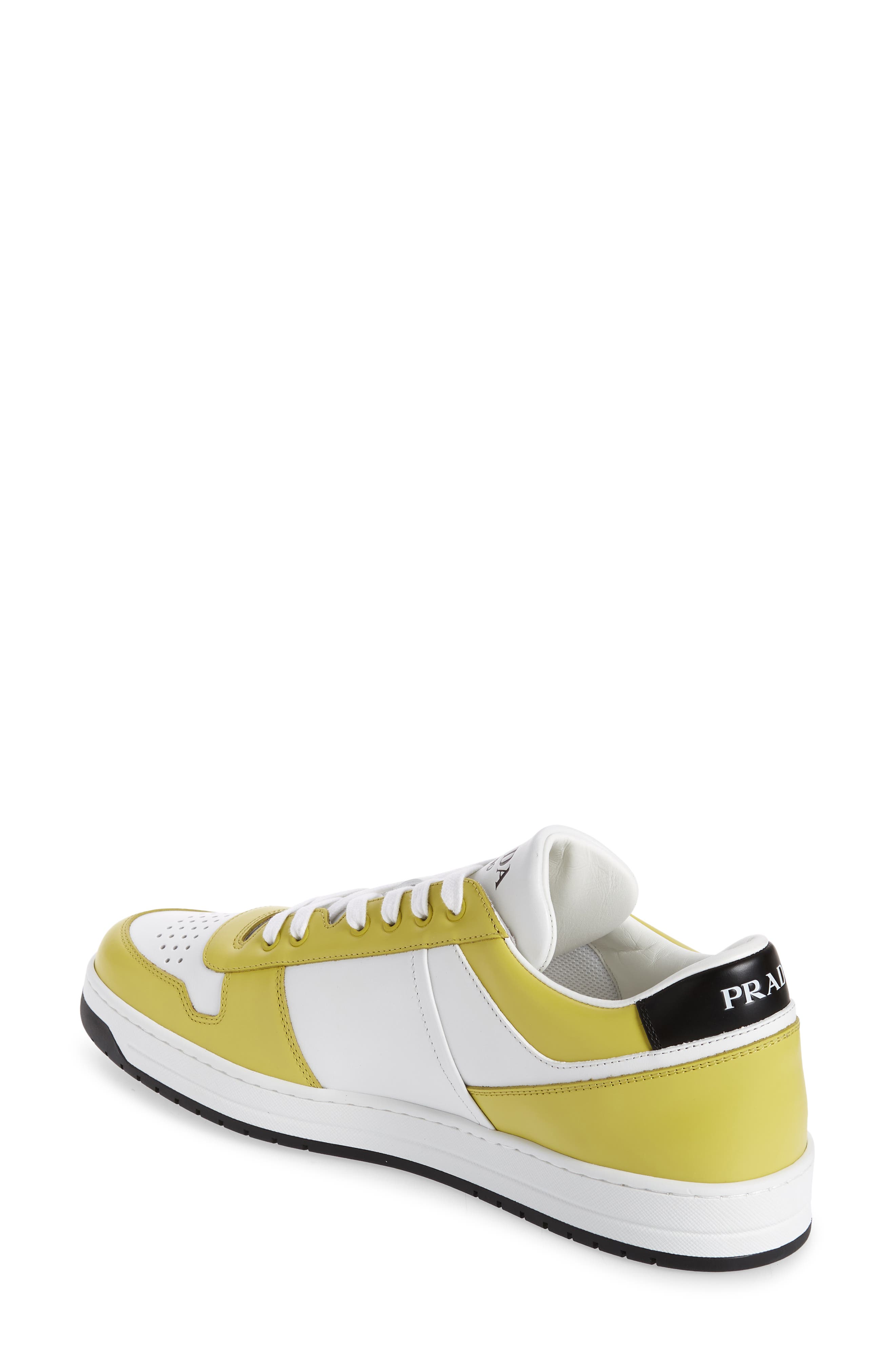 Prada Downtown Logo Low Top Sneaker, Alternate, color, 