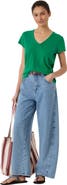 Hush Slim Fit Slub Cotton V-Neck T-Shirt