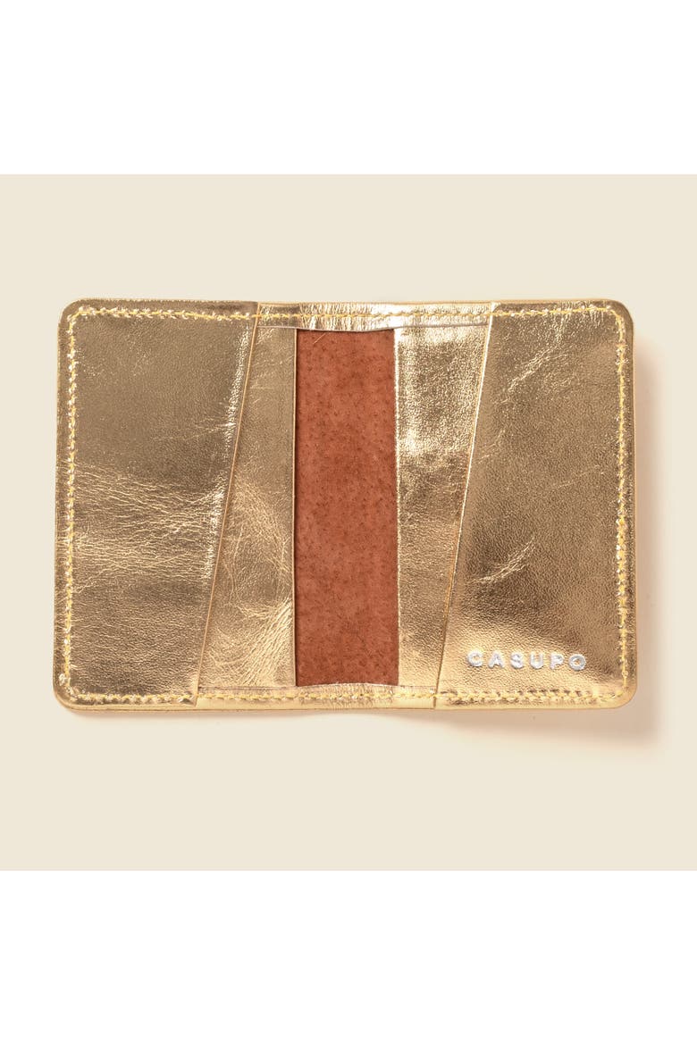 Compact Bifold with RFID Protection, Main, color, Gold