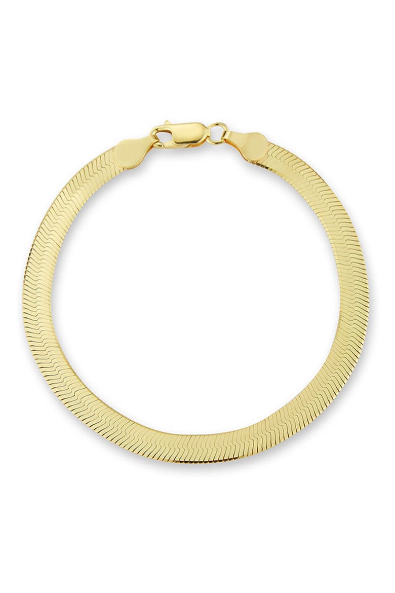 Herringbone Chain Bracelet, Main, color, GOLD