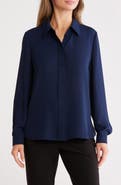 Gemma + Jane Lace Trim Button-Up Shirt