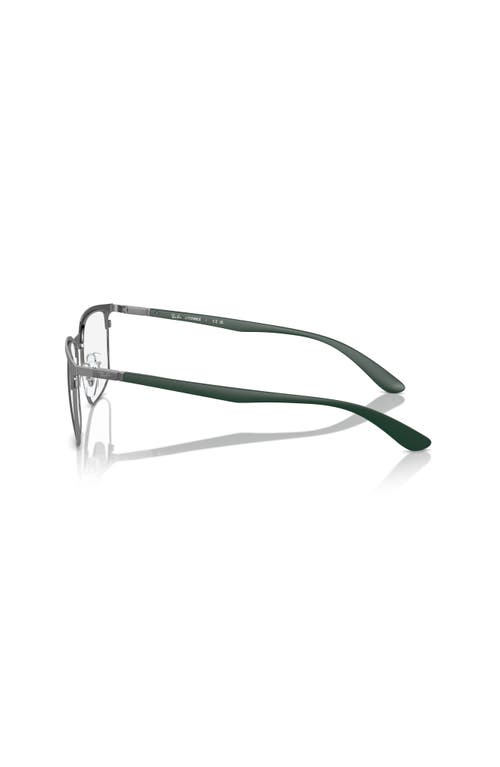 Ray Ban Ray-ban 55mm Square Optical Glasses In Gray