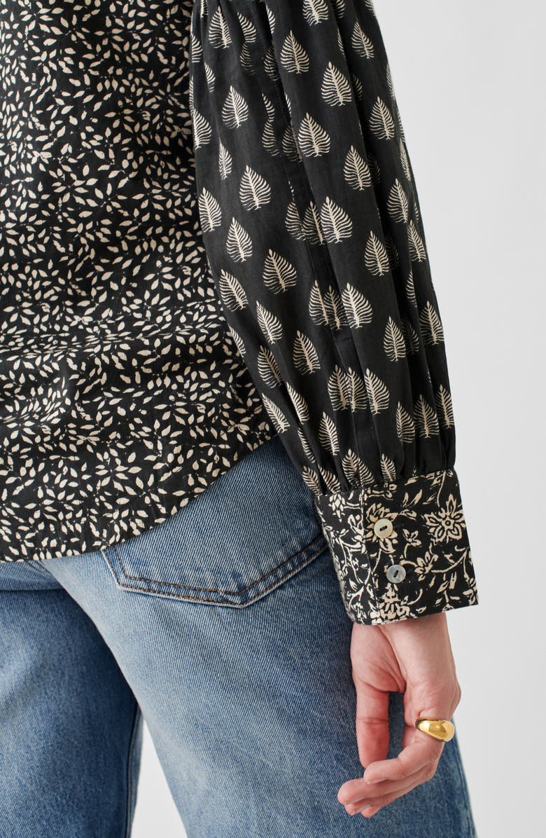Faherty Adalyn Mix Batik Organic Cotton Button-Up Shirt, Alternate, color,