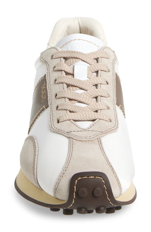 Tod's Fabric And Suede Sneakers With Contrast Panels In Multi