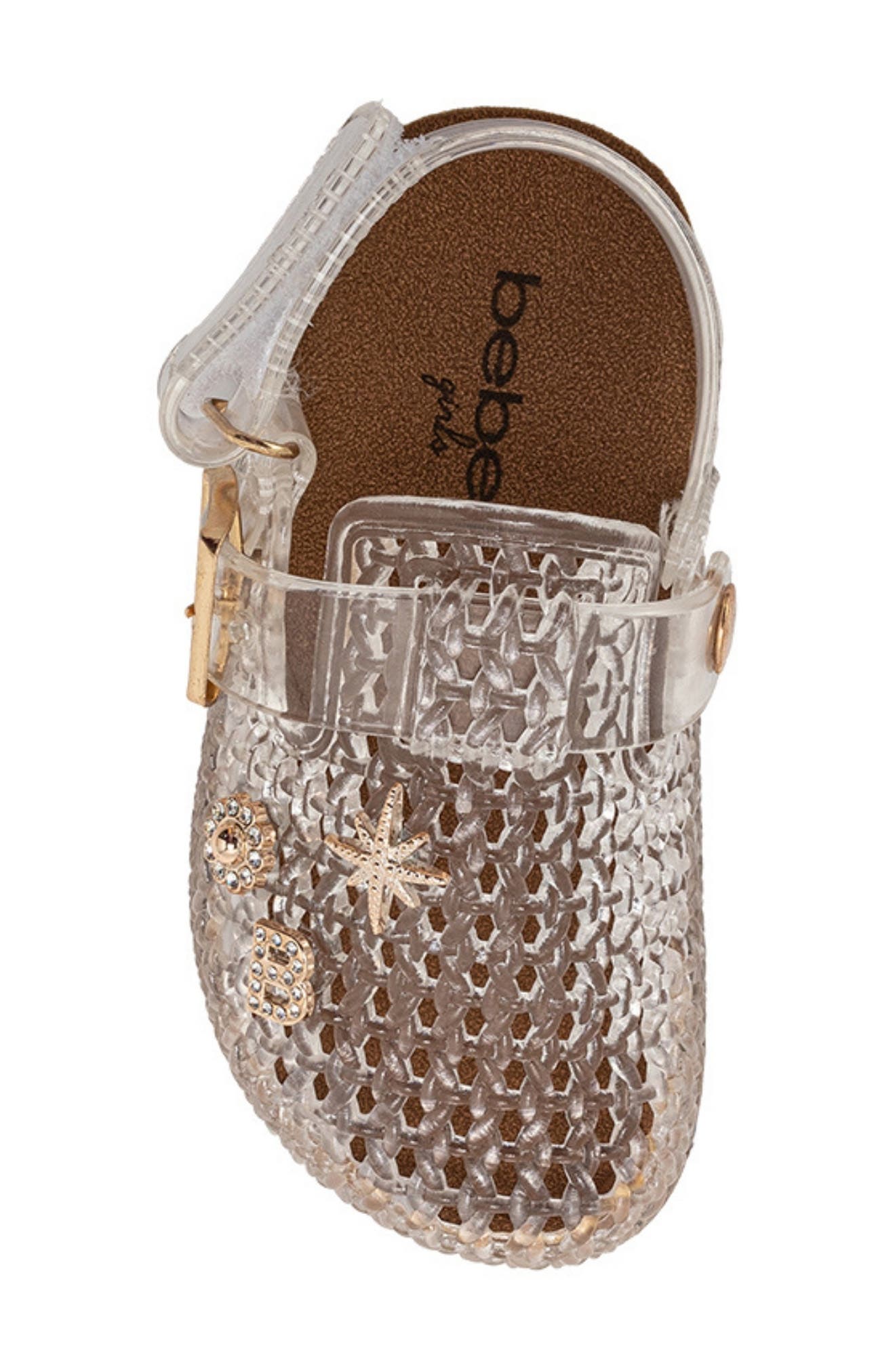 bebe Ruby Sandal, Alternate, color, Clear