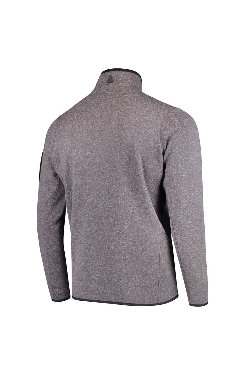 ANTIGUA Men's Antigua Charcoal Miami Hurricanes Fortune Half-Zip Sweatshirt, Alternate, color, 