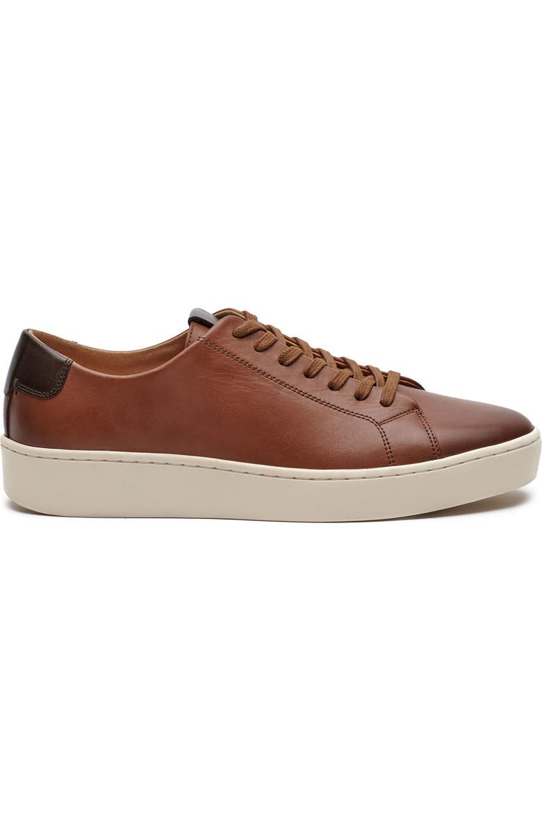 Vince Camuto Hallman Leather Sneaker, Alternate, color, Cognac 02