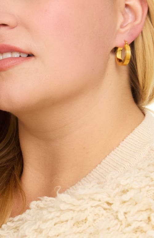 Gwen Beloti Lina Boxy Round Hoop Earring In Gold