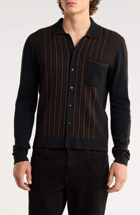 Appendix Knit Button-Up Shirt