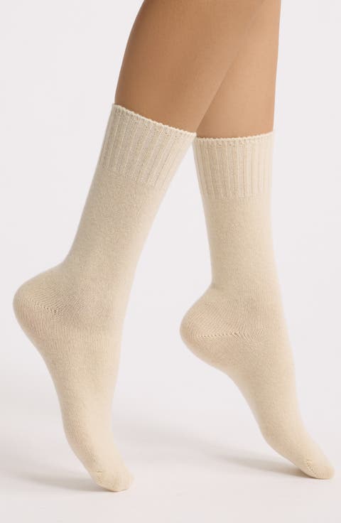 Rib Cuff Crew Socks