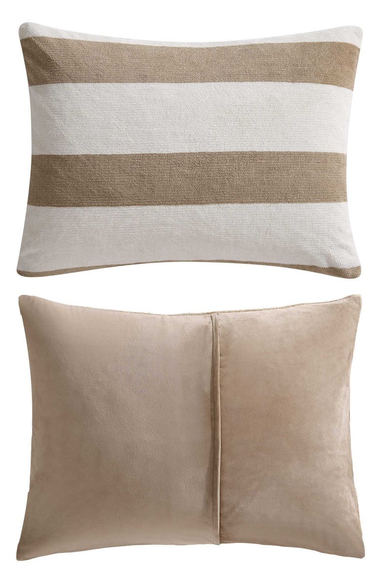 Nautica Lawndale Stripe Comforter & Sham Set, Alternate, color, Beige