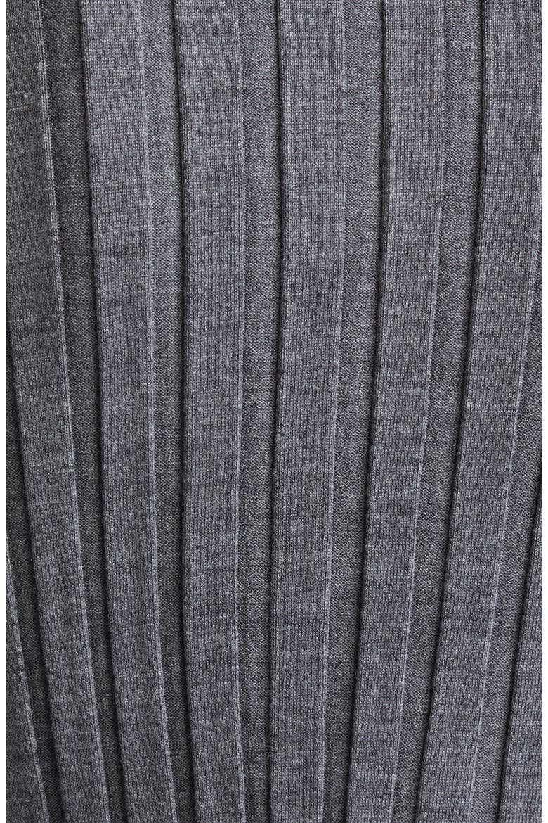 Sugarman Rib Wool Polo Sweater, Alternate, color, ANTHRACITE