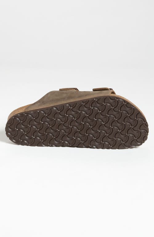 Birkenstock Arizona Soft Slide Sandal In Brown