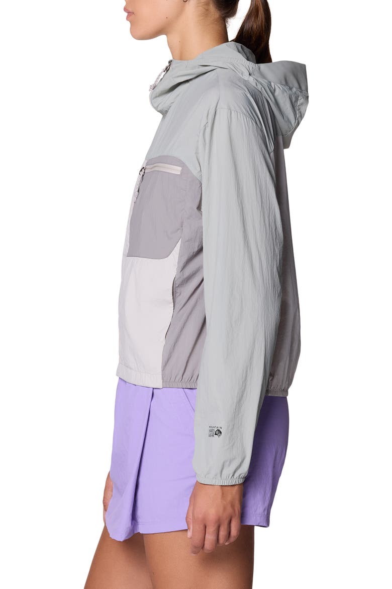 Wind Veil Hooded Jacket, Alternate, color, HALF MOON GREY/ CITY FOG