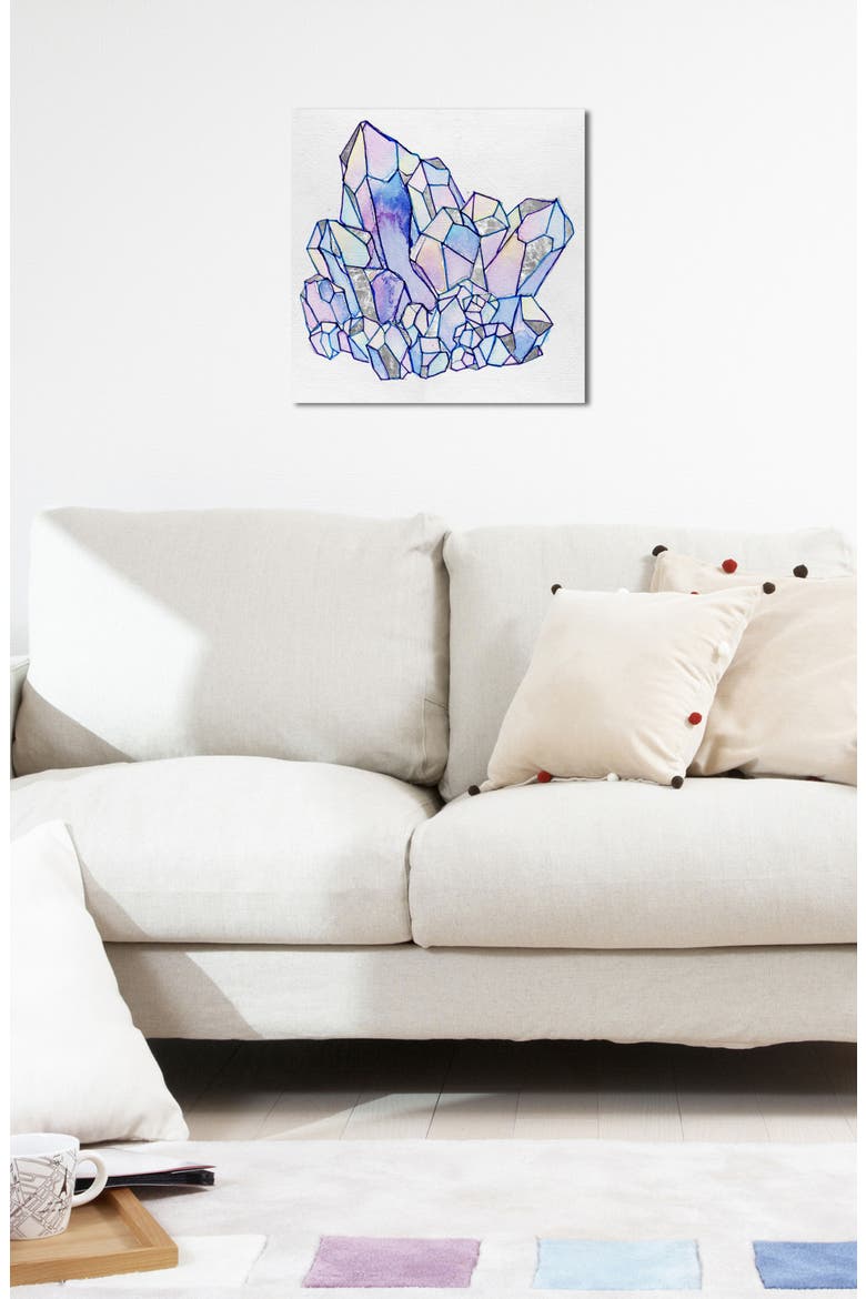 Precious Stone Cluster II Canvas Wall Art, Alternate, color, PURPLE