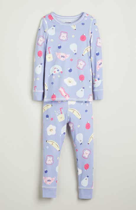 Nordstrom Kids' Print Fitted Cotton Two-Piece Pajama Set