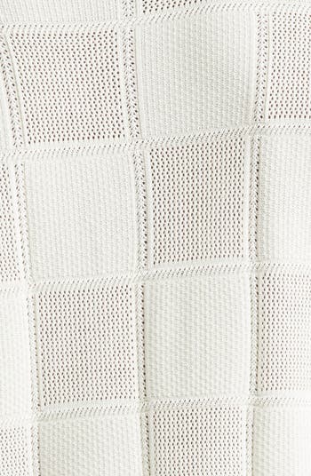 AMIRI Checkerboard Open Stitch Silk Blend Knit Top | Nordstrom