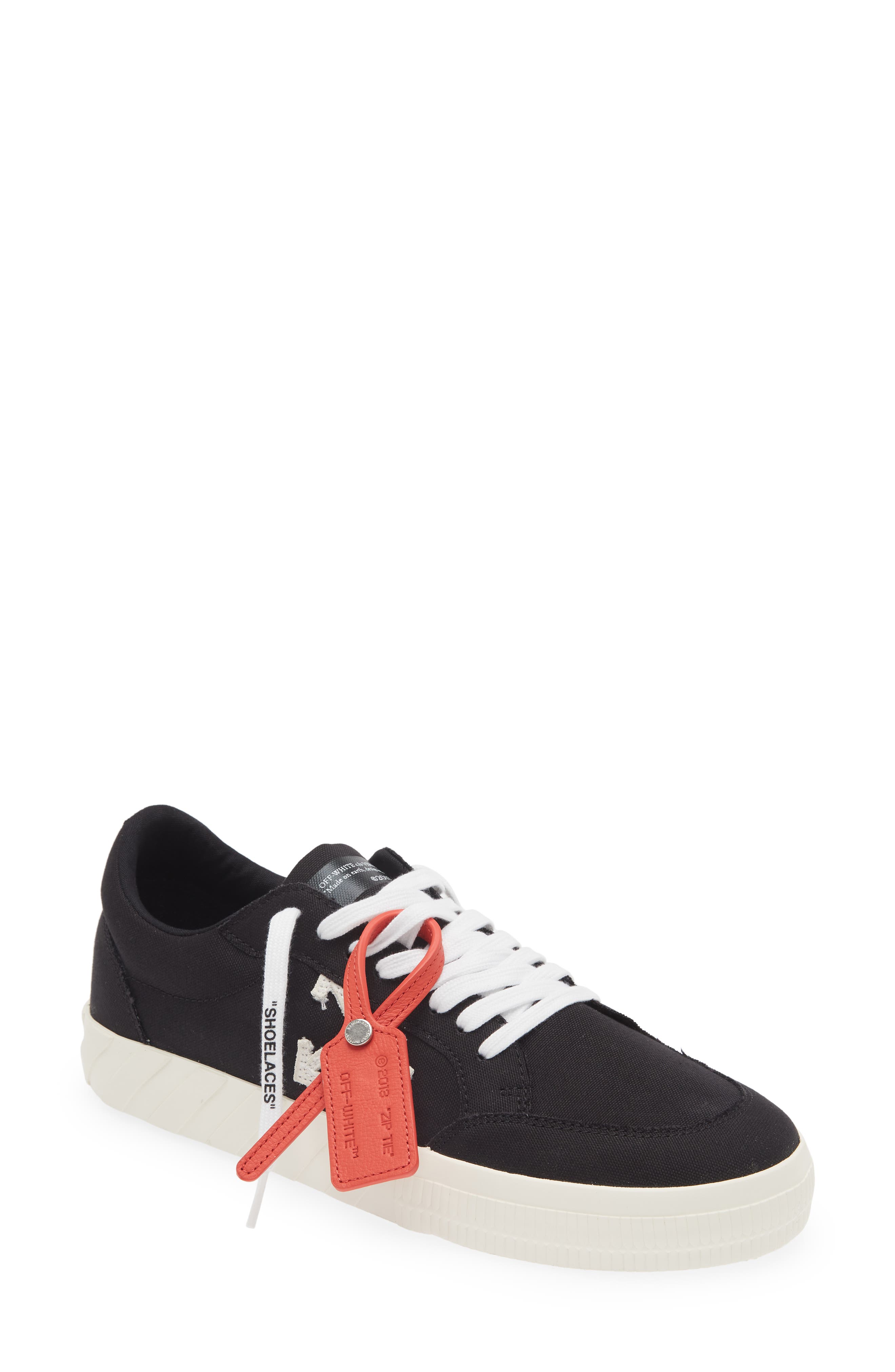Off-White Low Top Vulcanized Sneaker, Main, color, 