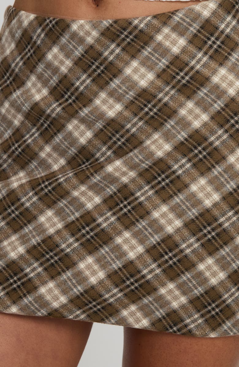 Princess Polly Point of View Plaid Miniskirt, Alternate, color,