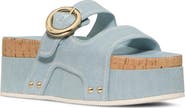 Kate Spade New York two-strap denim platform sandal