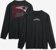 FANATICS Men's Fanatics Black New England Patriots Relaxed Fullback Drive Long Sleeve Fashion Top