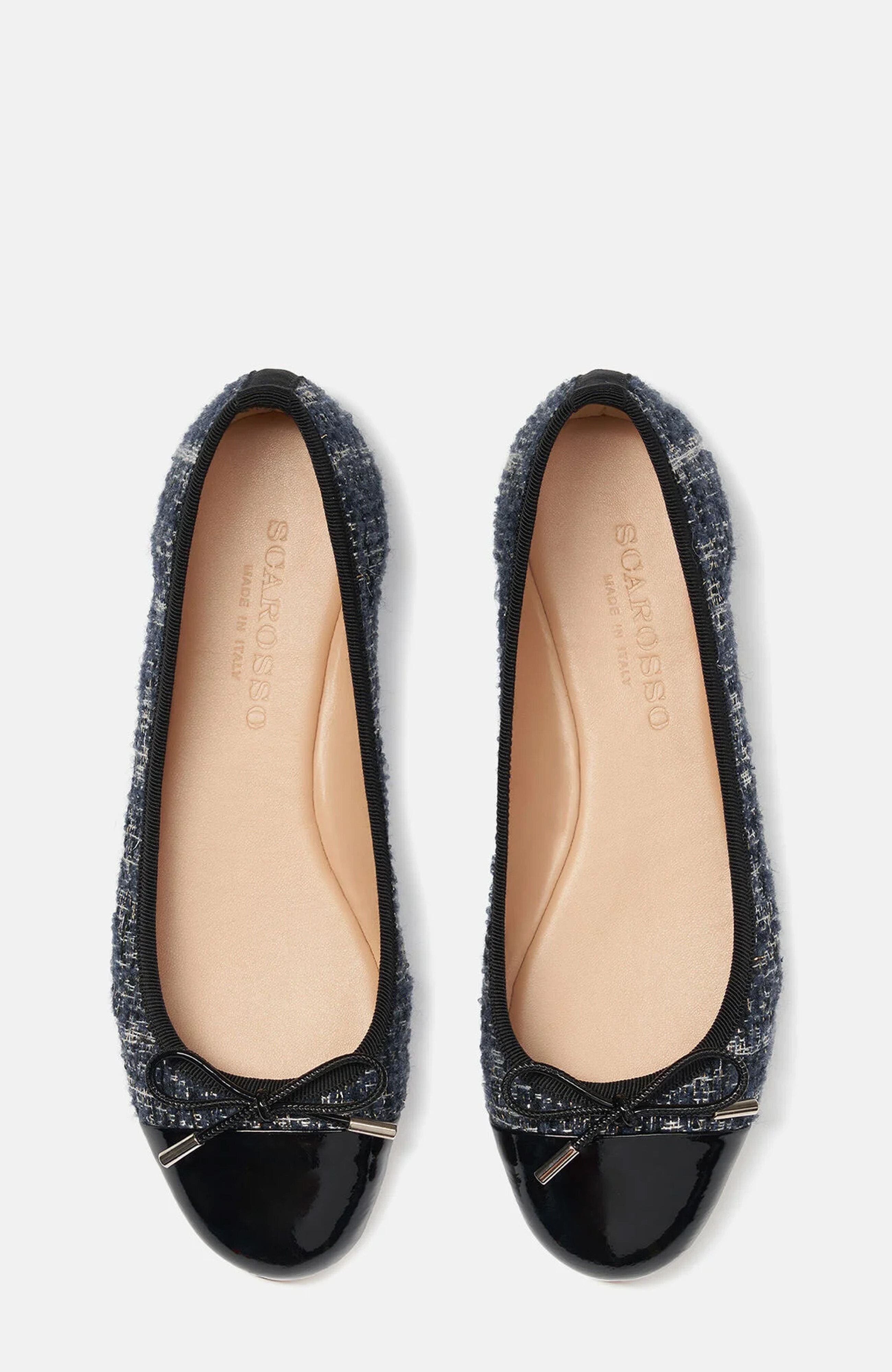 Carla Ballerinas, Alternate, color, Blue - Tweed
