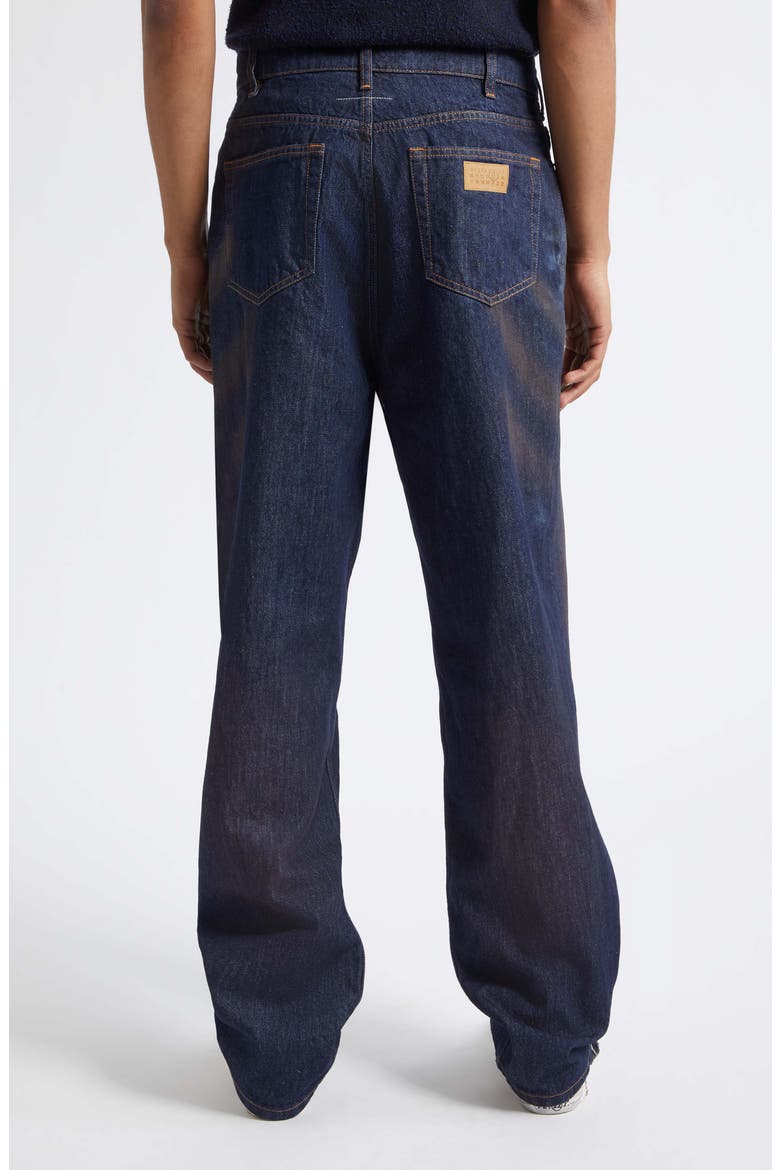 Relaxed Fit Five-Pocket Straight Leg Jeans, Alternate, color, BLUE