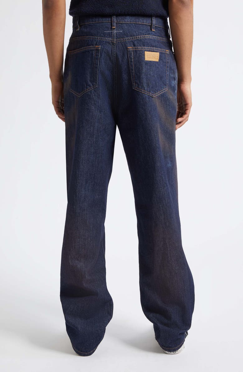 MM6 Maison Margiela Relaxed Fit Five-Pocket Straight Leg Jeans, Alternate, color, Blue