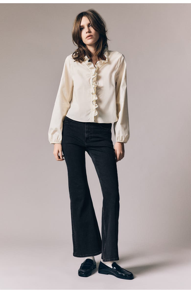 H&M Flared High Jeans, Alternate, color, 