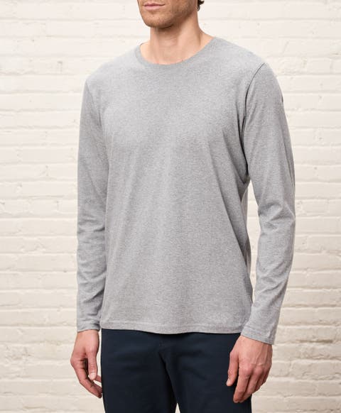 Organic Cotton Men's Softspun Essential Crewneck Long Sleeve Tee