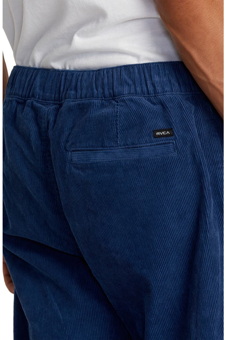 Americana Elastic Waist Corduroy Pants, Alternate, color, DARK DENIM