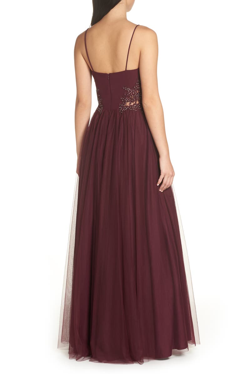 Blondie Nites Sweetheart Chiffon Gown, Alternate, color,