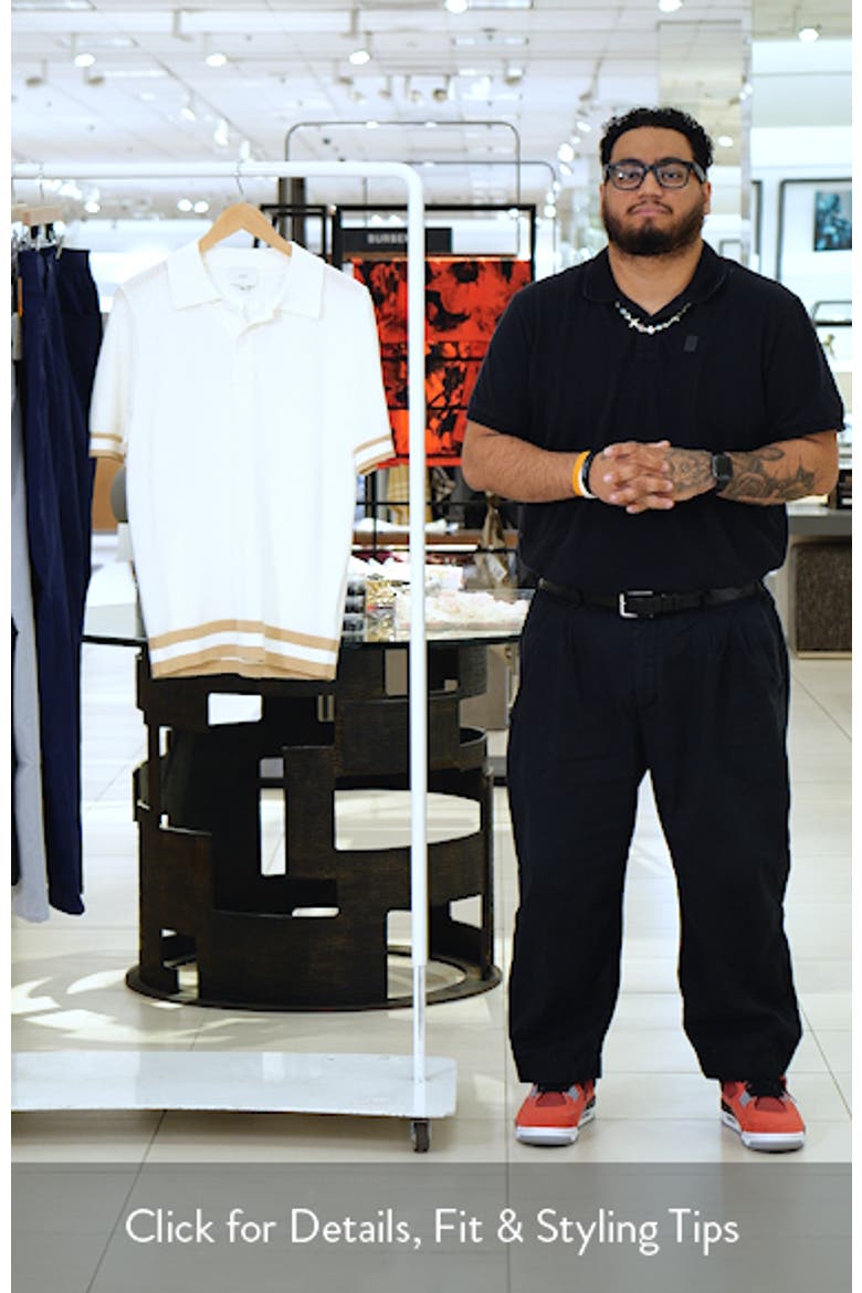 Quinn Open Knit Polo Sweater video