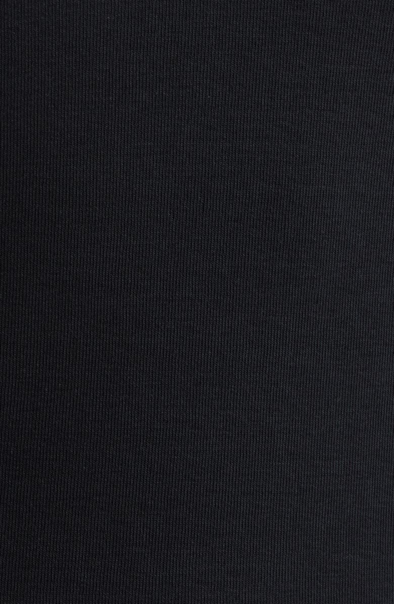 Mavi Jeans Half Button Turtleneck Cotton Top, Alternate, color, Black