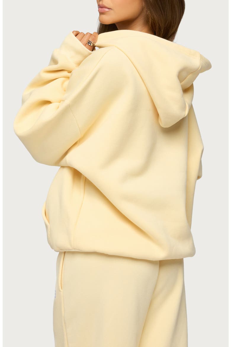 Lover Oversize Cotton Blend Hoodie, Alternate, color, YELLOW