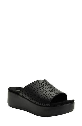 ALEGRIA BY PG LITE ALEGRIA BY PG LITE TRINITI PLATFORM WEDGE SLIDE SANDAL 