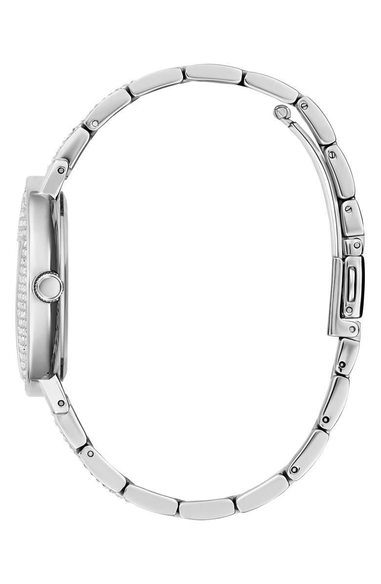 GUESS Crystal Pavé Bracelet Watch, 36mm, Alternate, color,