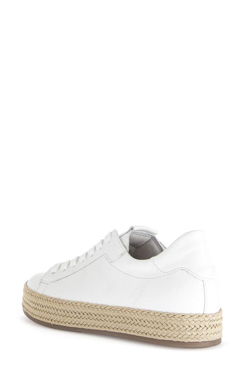 Gabor Espadrille Sneaker In White