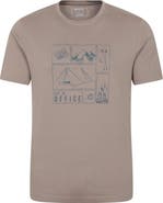Mountain Warehouse Camping Sketch Natural T-shirt