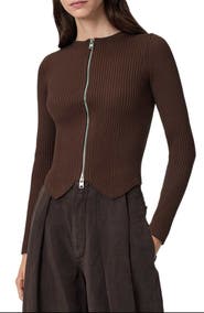AllSaints Cruz Zip Cardigan