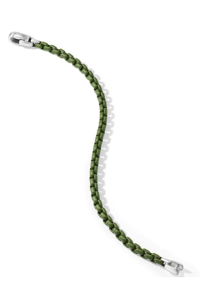 David Yurman Men's Colored Box Chain Bracelet in Sterling Silver, 5mm, Alternate, color,