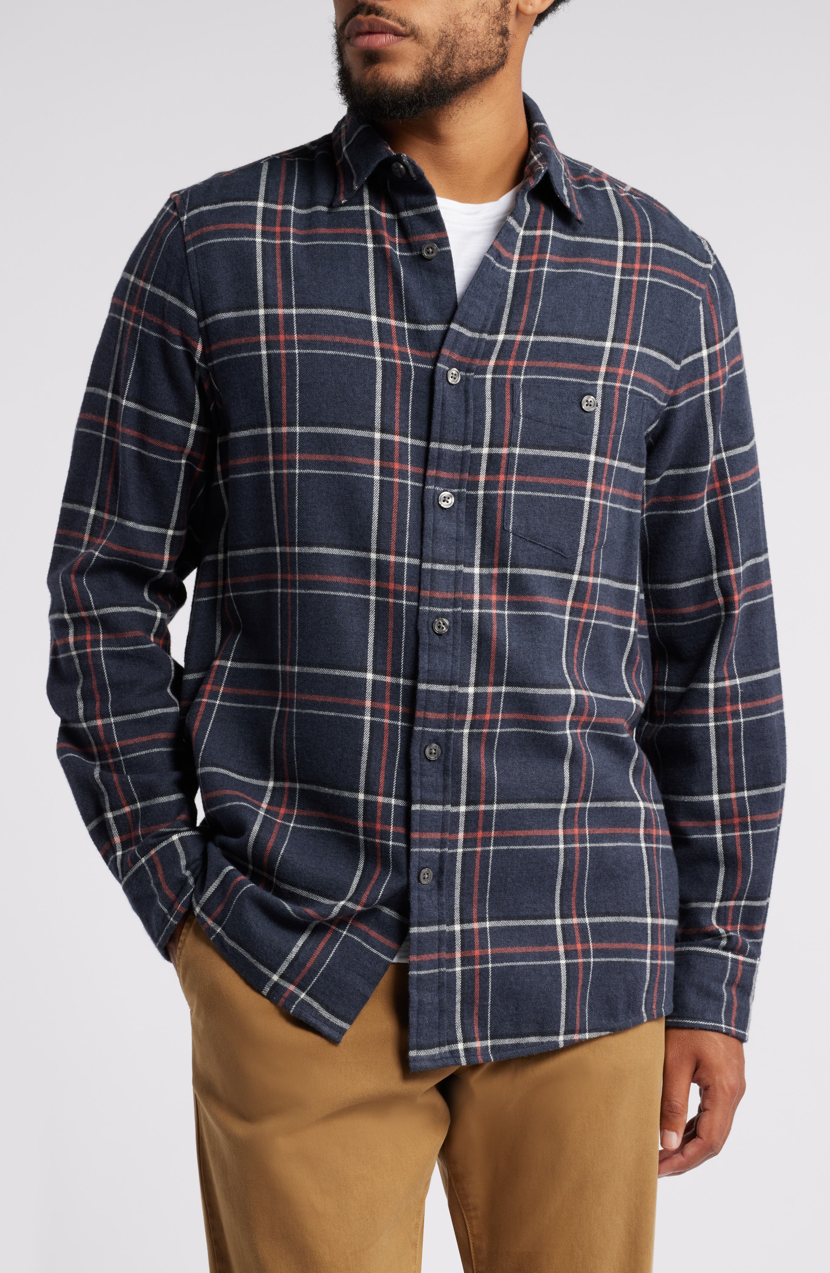 Treasure & Bond Grindle Plaid Button-Up Shirt (Men) | Nordstrom
