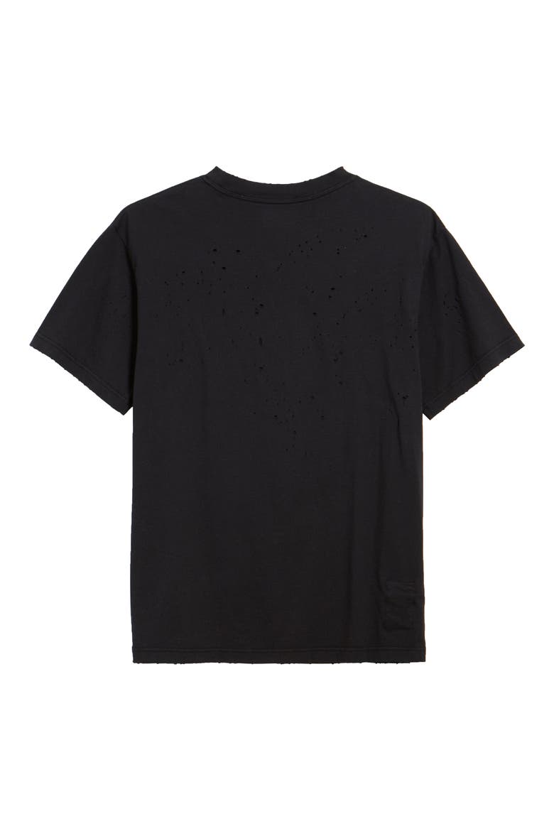 Sunrise to Sunset Moth Eaten Graphic Tee (Nordstrom Exclusive), Alternate, color, BLACK