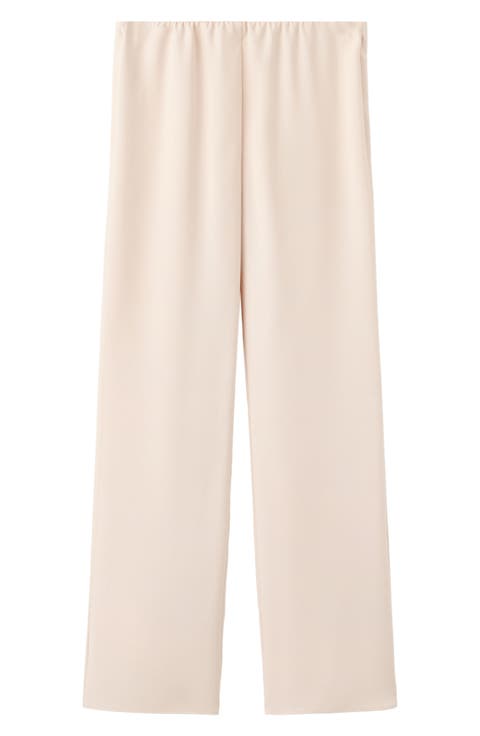 Satin Straight Leg Pants