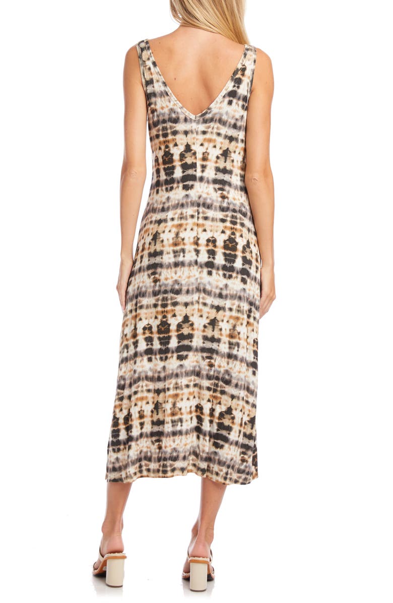 Karen Kane Brigitte Tie Dye Sleeveless Midi Dress, Alternate, color, 