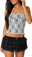 EDIKTED Allison Lace Crop Tube Top