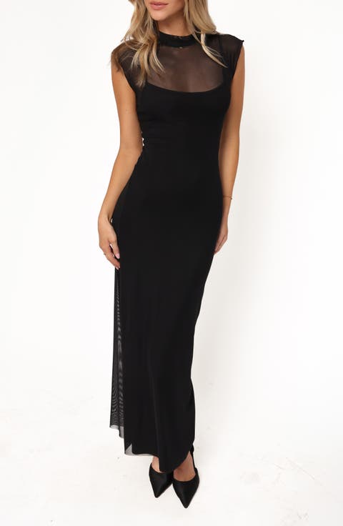 Charice Mock Neck Maxi Dress