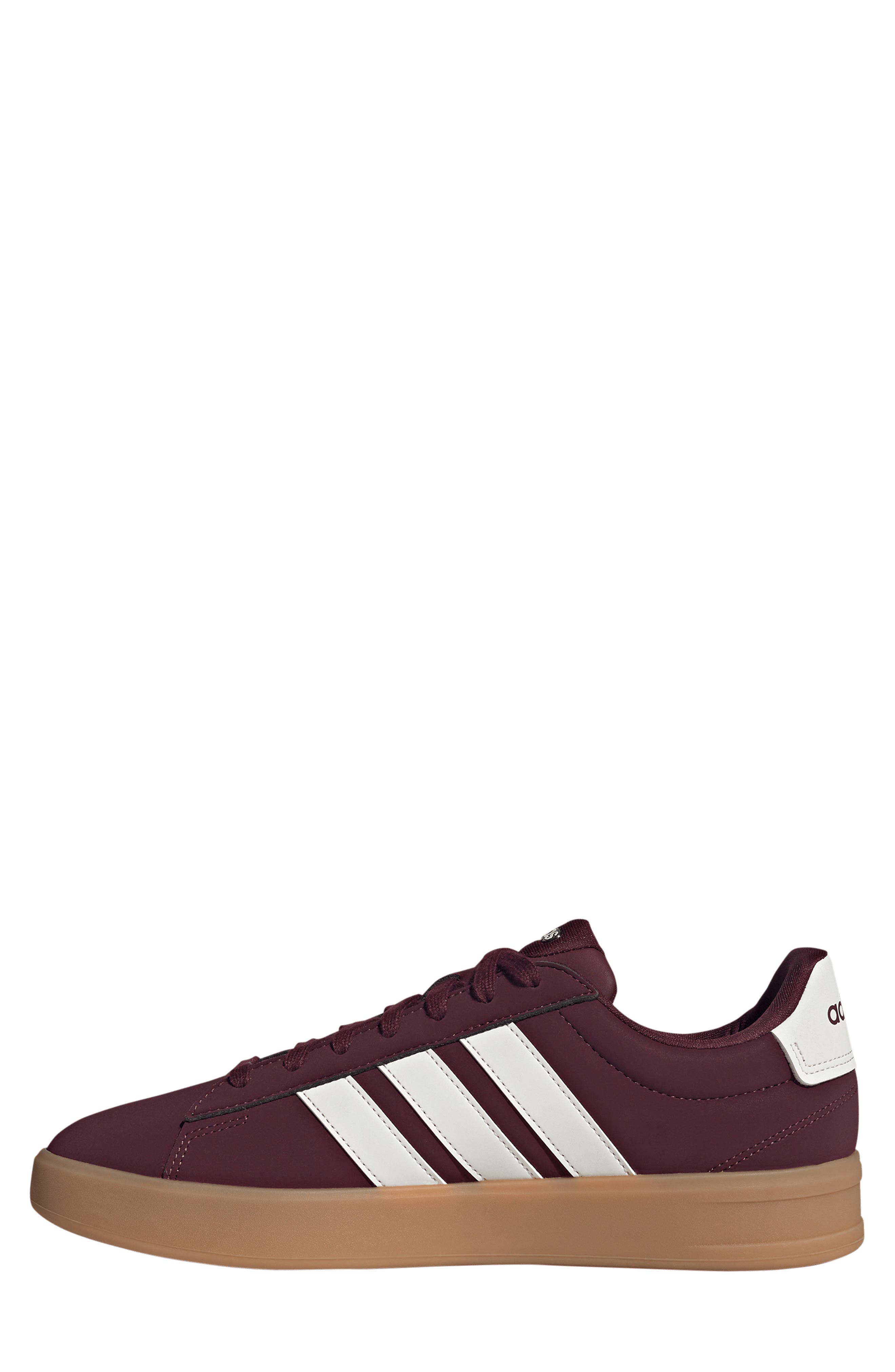 adidas Grand Court 3-0 Sneaker, Alternate, color, Maroon/ Off White/ Gum 3